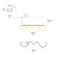 Beneito Faure Kaa Line suspension lamp