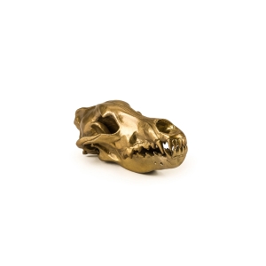 Seletti Wunderkammer wolf skull in aluminum