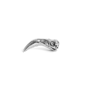 Seletti Wunderkammer flamingo skull in aluminum