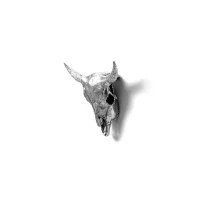 Seletti Wunderkammer bison skull in alluminio