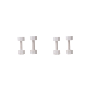 Seletti Lvdis Collection set of 2 marble dumbbells