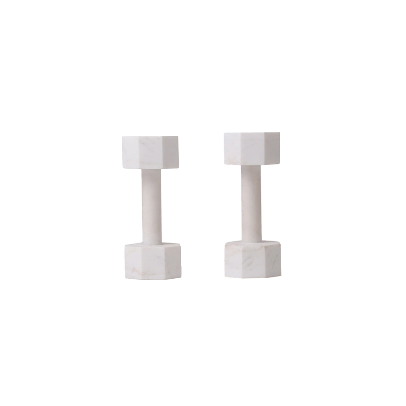 Seletti Lvdis Collection set of 2 marble dumbbells Seletti Lvdis Collection set of 2 marble dumbbells