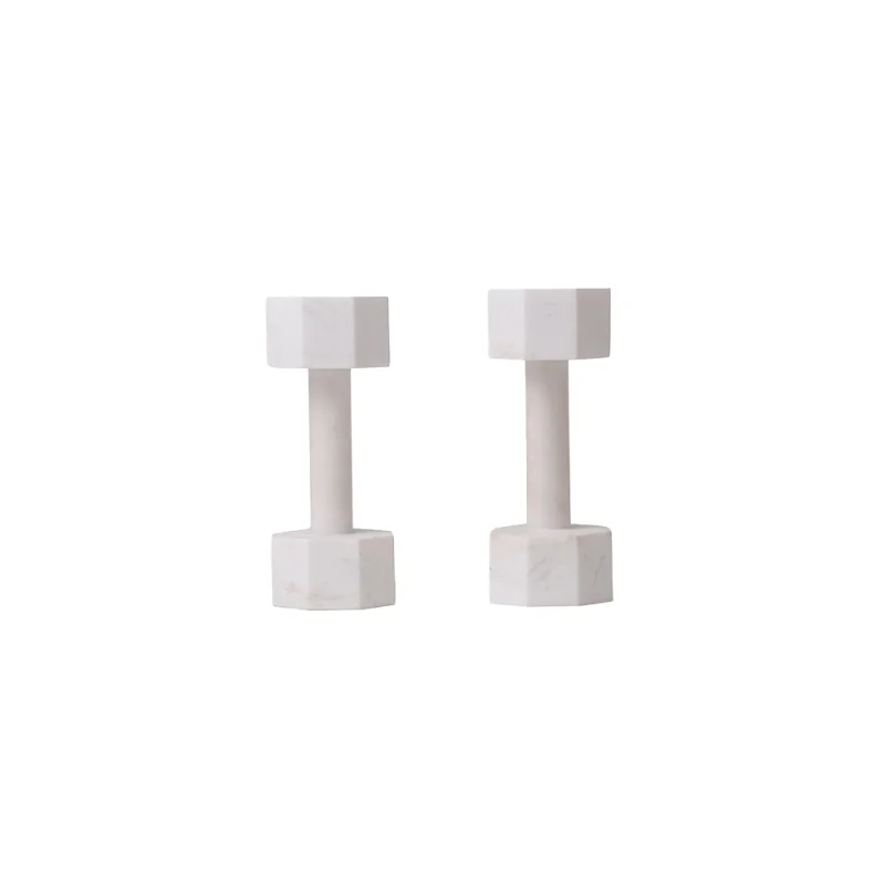 Seletti Lvdis Collection set of 2 marble dumbbells Seletti Lvdis Collection set of 2 marble dumbbells