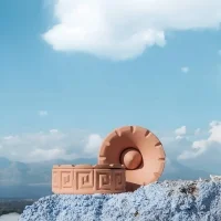 Seletti Magna Graecia posacenere in terracotta