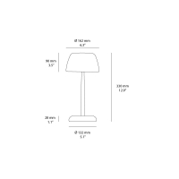 Zafferano Trilli battery table lamp