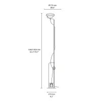 Flos Toio HL Rossa lampada da terra alogena