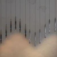 Penta Misty blown glass suspension lamp
