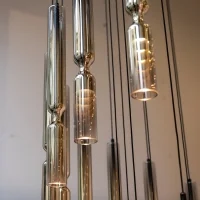 Penta Misty blown glass suspension lamp