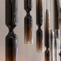 Penta Misty blown glass suspension lamp