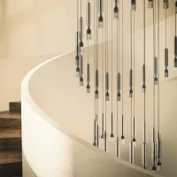 Penta Misty Texture blown glass suspension lamp