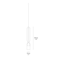 Penta Misty Texture blown glass suspension lamp