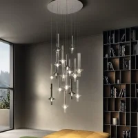Penta Wonder blown glass suspension lamp