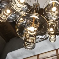 Penta Wonder blown glass suspension lamp