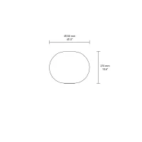 Flos ricambio diffusore per Glo-Ball D330