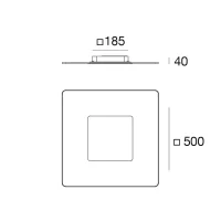 Linea Light Aruba Square lampada da parete Linea Light Aruba Square lampada da parete
