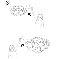 Luceplan Ricambio braccetti diffusore per Hope