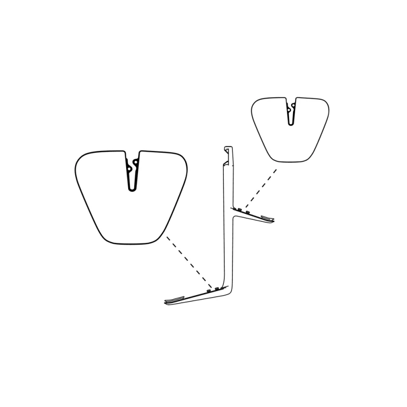 Luceplan Replacement diffuser brackets for Hope Luceplan Replacement diffuser brackets for Hope