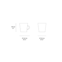 Seletti Estetico Quotidiano glass mug set Seletti Estetico Quotidiano glass mug set