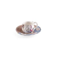 Seletti Hybrid 2.0 coffee cup with plate
