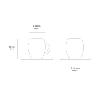 Seletti Hybrid 2.0 coffee cup with plate