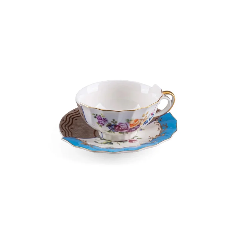 Seletti Hybrid 2.0 teacup with plate Seletti Hybrid 2.0 teacup with plate