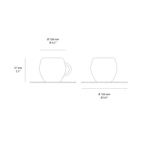 Seletti Hybrid 2.0 teacup with plate