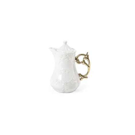 Seletti I-Wares Gold teiera in porcellana
