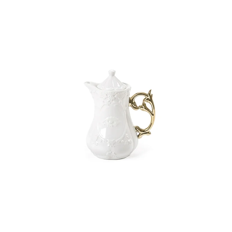 Seletti I-Wares Gold teiera in porcellana