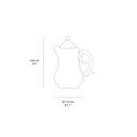 Seletti I-Wares Gold teiera in porcellana