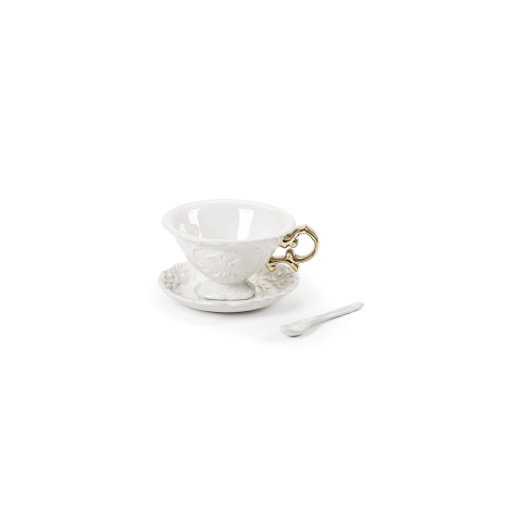 Seletti I-Wares Gold set da te' in porcellana