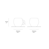 Seletti I-Wares Gold set da te' in porcellana