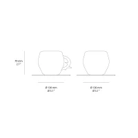 Seletti I-Wares Gold set da te' in porcellana
