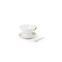 Seletti I-Wares Gold porcelain tea set