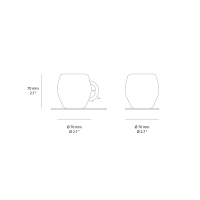 Seletti I-Wares Gold porcelain coffee set