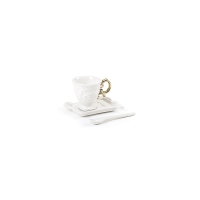 Seletti I-Wares Gold porcelain coffee set