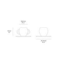 Seletti Kintsugi tazzina da caffè con piatto Seletti Kintsugi tazzina da caffè con piatto