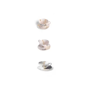 Seletti Kintsugi tea set with plate