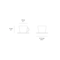 Seletti Toiletpaper set caffe in vetro Seletti Toiletpaper set caffe in vetro