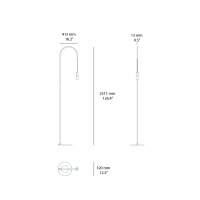 Zafferano Filo floor lamp