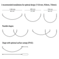 Estiluz Arco suspension lamp
