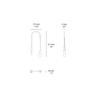 Zafferano Filo wall lamp