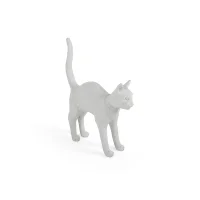 Seletti Blow Cat white floor lamp