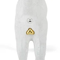 Seletti Blow Cat white floor lamp