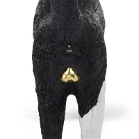 Seletti Blow Cat floor black and white lamp