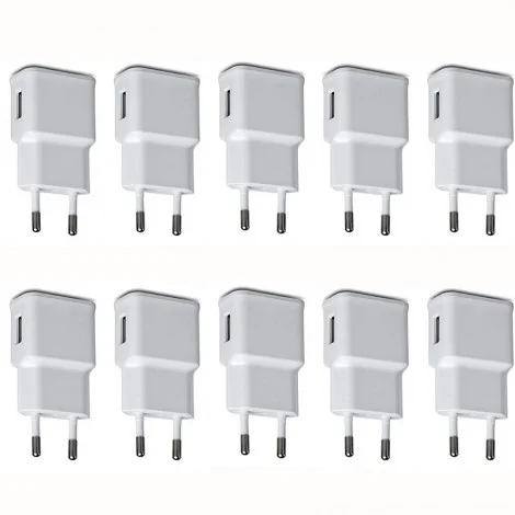 Universal USB 5V 2A Charger Adapter Wall ITA Plug White