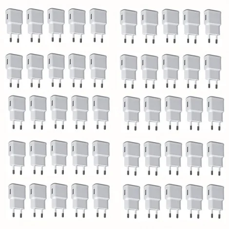 Universal USB 5V 2A Charger Adapter Wall ITA Plug White