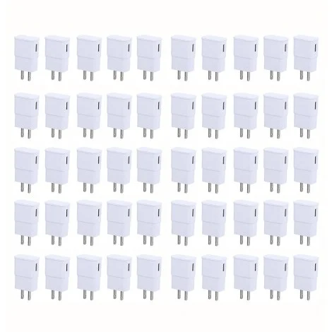 Universal USB 5V 2A Charger Adapter Wall USA Plug 100-240V White