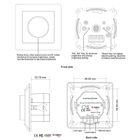 Rotary Dimmer Knob Zigbee 3.0 Intelligent Control Trailing Edge Rotary Dimmer Knob Zigbee 3.0 Intelligent Control Trailing Edge