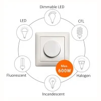 Rotary Dimmer Knob Zigbee 3.0 Intelligent Control Trailing Edge Rotary Dimmer Knob Zigbee 3.0 Intelligent Control Trailing Edge
