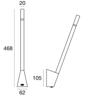 Linea Light Snake w3 lampada da parete Linea Light Snake w3 lampada da parete